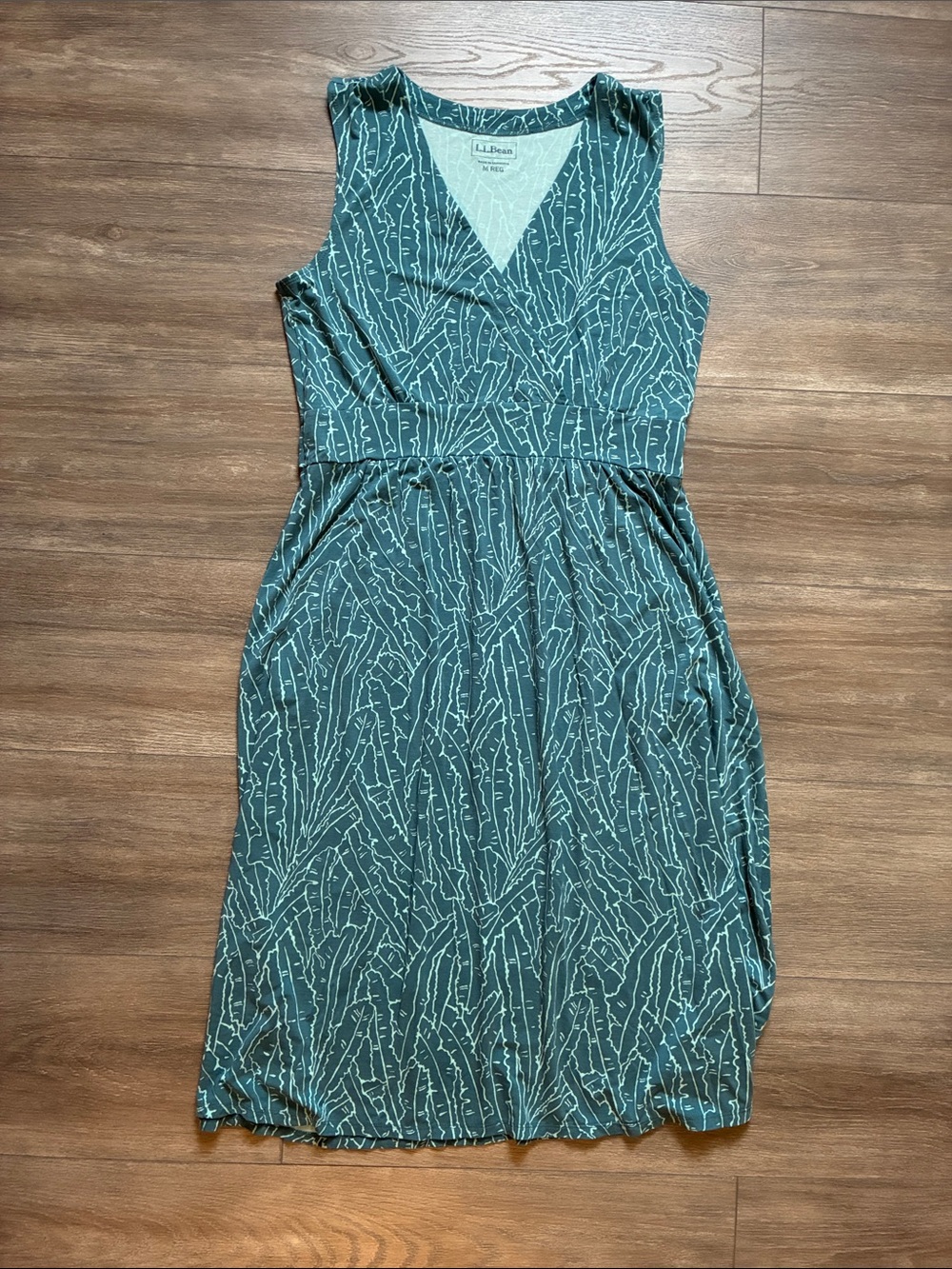 L.L. Bean Summer Knit Sleeveless Dress
